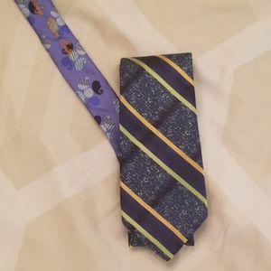 Robert graham mens silk tie - blue and green